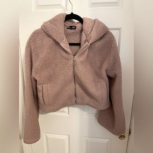 Express Pink Teddy Jacket